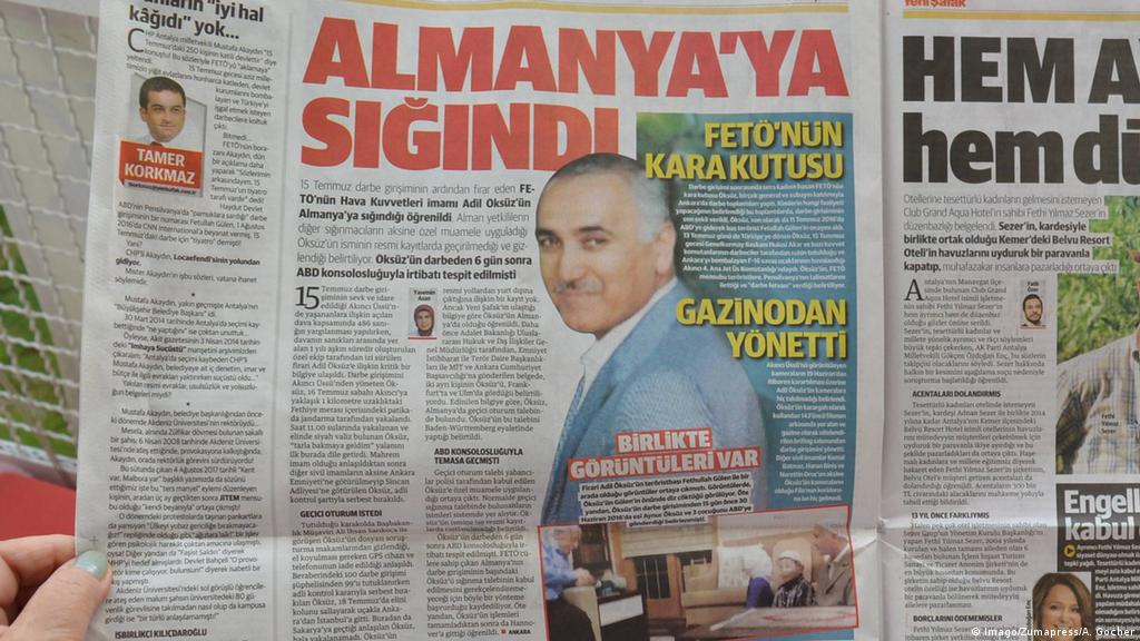 Adil Öksüz'ün Almanya'ya kaçtığına dair haberler Türk basınında yer almıştı