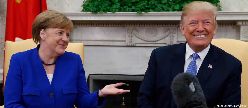 Merkel é recebida por Trump na Casa Branca