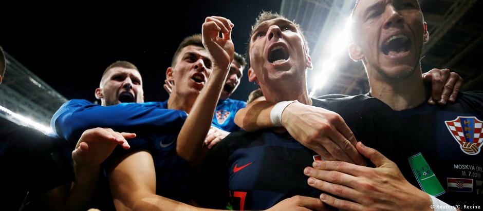 Craques da seleção croata mal podiam acreditar na vitória contra Inglaterra na semifinal do Mundial