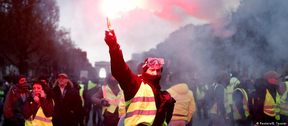 Protesto no último sábado em Paris