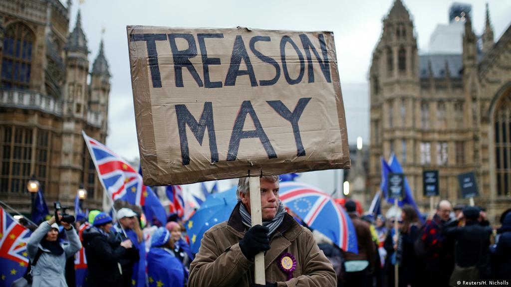 	England Brexit Demonstrationen in London (Reuters/H. Nicholls)